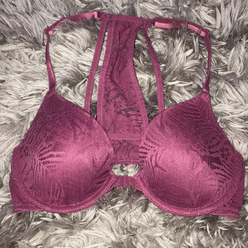 PINK floral bra
